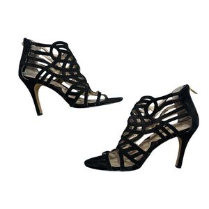 ADRIENNE VITTADINI Size 8 Womens Avl-Anjolie-1 Platform Dress Sandal Black $149